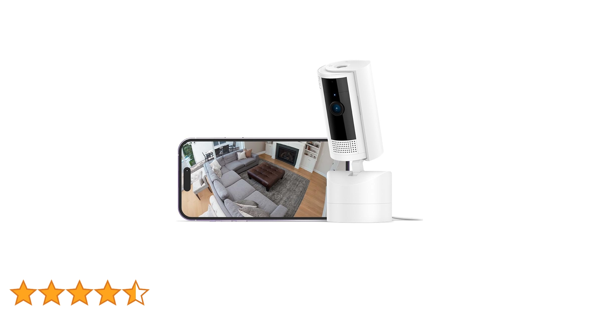 【ring/リング】防犯カメラセット Ring 首振り機能付きインドアカム ブラック - 左右360° 上下169